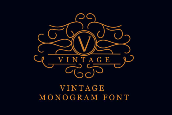 Download Vintage Monogram - Premium Resources
