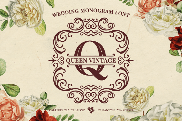Download Queen Vintage Monogram - Premium Bundle